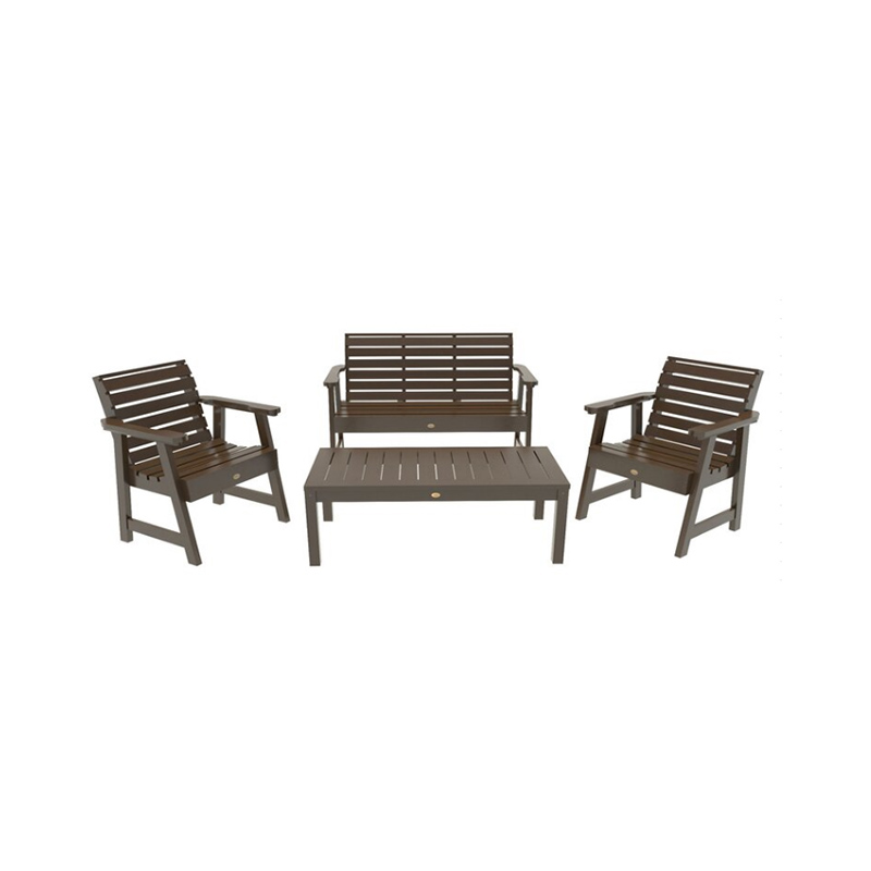 Outdoor Patio Koltuk Takımı – 4 Parça (İkili Koltuk, Koltuk, Sehpa)