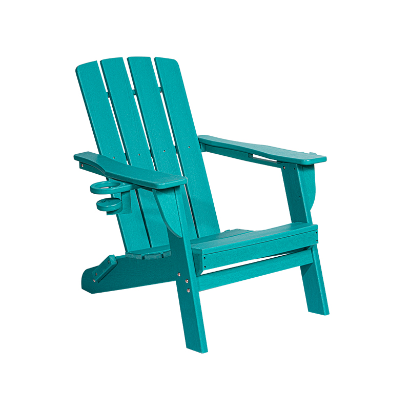 Lake Blue Küçük HDPE Adirondack Sandalye, Paslanmaz Çelik Donanımlı